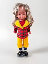 70's Original GEGE BS2  Walking Speaking Doll  Disc Outfit In Need Of Repair