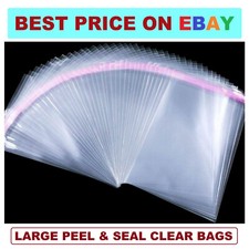 A3 A2 Clear Self Adhesive Seal Plastic Poly Cello Gift Bag Large Cellophane Bags