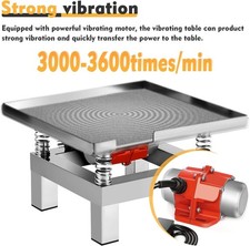 Concrete Vibration Table Vibrating Test Bench Model Plaster Shaker w/ Cloth Mat