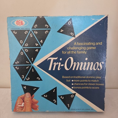 Tri ominos vintage board game - board,