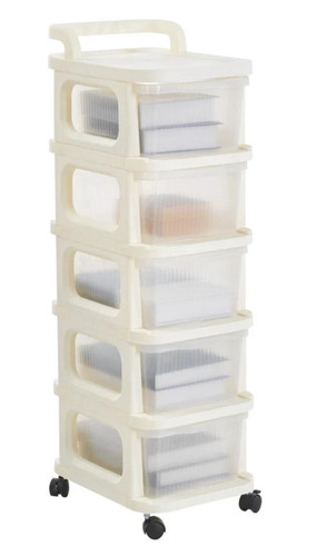 Tier storage trolley drawers - 5,