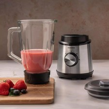 Daewoo Stainless Steel Smoothie Maker Glass Jug Blender 1.5L Coffee Grinder 800W