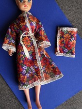 🧡 Vintage 1970s Sindy Doll, Tammy Doll Size Faerie Glen Bathrobe - Minor TLC