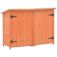 Garden Storage Shed 120x50x91cm Wood Outdoor Tool Shade Cabinet House vidaXL