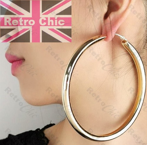 10cm oversize hoop - 10cm, earrings
