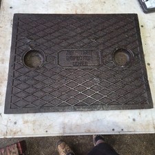 Cast Iron Manhole Drain Cover 660mm X 510mm Airtight Inspection Lid free p&p