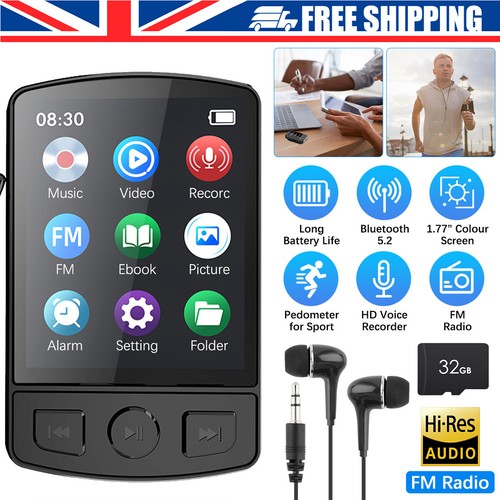 Mp4 mp3 player support - support, 128gb