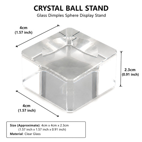 Crystal ball glass display - crystal,