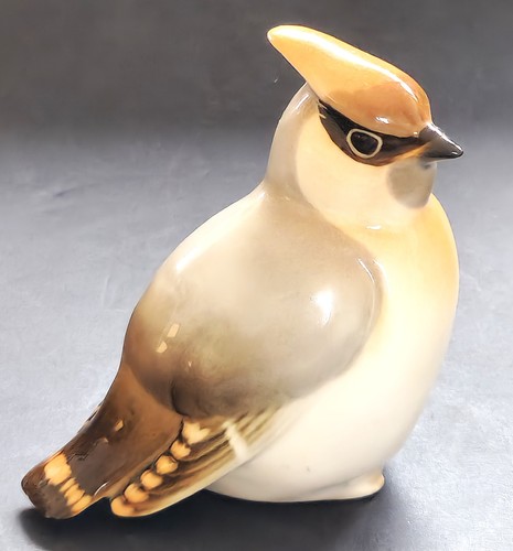 Vintage lomonosov waxwing bird - lomonosov,