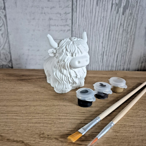 Highland cow craft kit paint - cow,