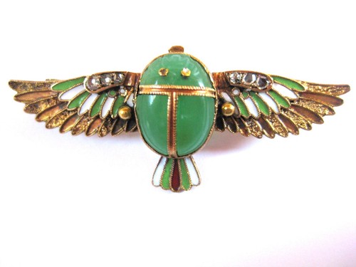 Antique brooch gold 585 with - 585,
