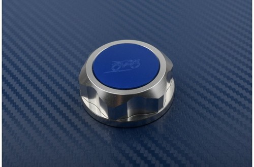 Alu blue steering stem nut - alu-blue,