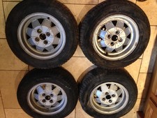 TRIUMPH SPITFIRE/HERALD  DOLOMITE SPRINT 5.5J ALLOY WHEELS X4 & NUTS X16