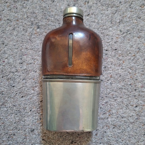 Antique leather glass - antique, leather,