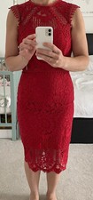 Lipsy VIP Red Pencil Dress