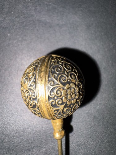 Vintage hat pin - vintage, gold