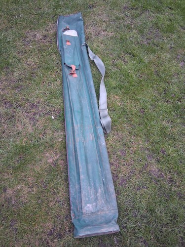 Vintage green leather fishing - leather,