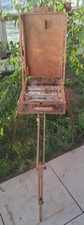 Vintage French Grumbacher 286 Artist's Portable Travel Field Easel Tin Tray