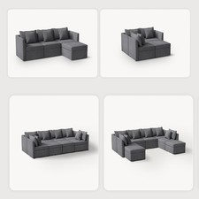 3/4/5 Seats DIY Sofa Chaise