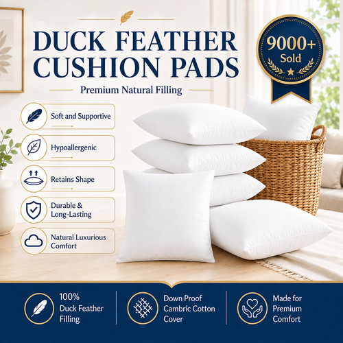 Duck feather cushion pads - feather,