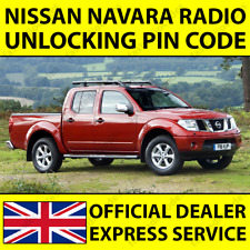 ✅NISSAN NAVARA CAR RADIO NAVIGATION UNLOCKING PIN CODE DECODE FAST & RELIABLE✅