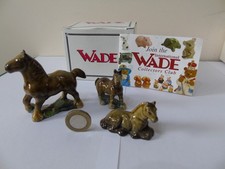 Wade. Three Shire Horses. Boxed. With Original Documentation.