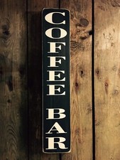 Coffee Bar Sign Cafe Old Vintage Style Tea Bakery Kitchen Signs Pub Hot Drinks