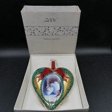 Large Royal Copenhagen Wall Pocket Hearts Of Christmas 2006 Hearts Of Snow Boxed