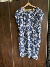 Lazy Jacks Blue Floral Short-Sleeve Dress – Size UK 18