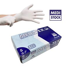 Meditstock MEDI-TEX Latex Examination Glove Powder-Free, Box of 100pcs