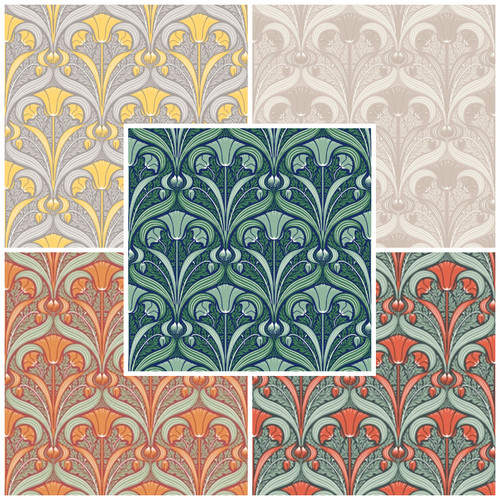 Heritage wallpaper vintage - -,