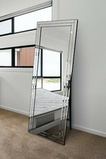 Large Mirror Modern Venetian Cheval Glass Long Frame 170cm x 58cm