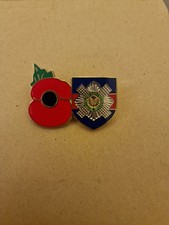 Poppy And Scots Guards Metal Badge