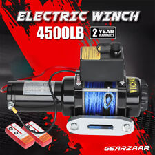 Gearzaar Electric Winch 12v 4500lb Steel Rope Wireless Remote Trailer Boat ATV