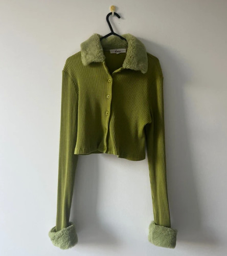 Faux fur collar and cuff - , retro
