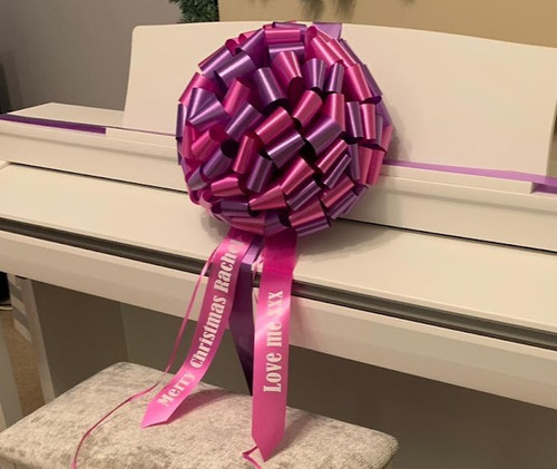 Giant bow with personalised - with,