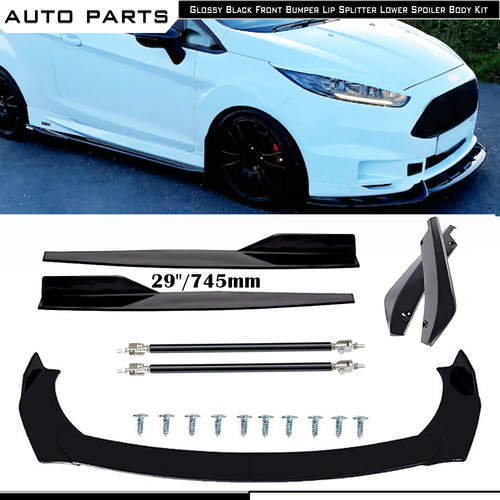 Front bumper lip spoiler - front,