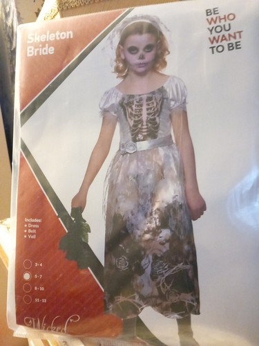 Skeleton bride gothic prom - skeleton,