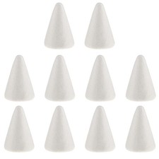 15Pcs Foam Cone Shaped Polystyrene Cones for Crafting Child Foams DIY
