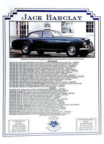 Print jack barclay dealer - print, ad