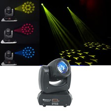 Rockville Rock Beam DC DJ Club Stage Moving Head Light 8 Gobos+18 Facet Prism
