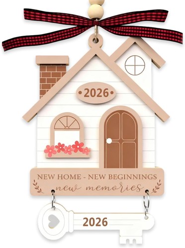 New home ornament - home,