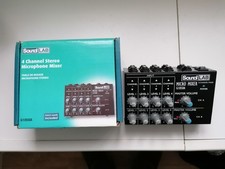 SOUND LAB 4 CHANNEL STEREO MICROPHONE MIXER