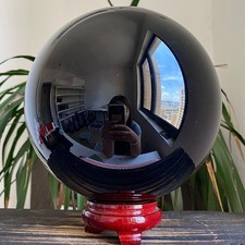 21.25LB Natural obsidian crystal ball as a therapeutic spiritual specimen