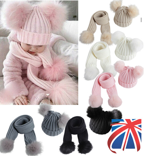 Baby double pom hat - baby,