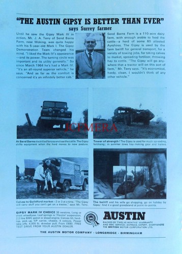 Bmc austin gipsy 4wd - bmc,