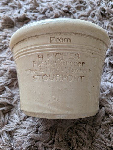 Stoneware butter crock from - stoneware,