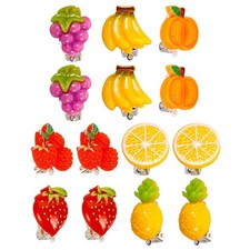  7 Pairs Toddler Clip on Earrings Jewelry for Kids Children Clip-on