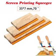 1pc Silk Screen Printing Squeegee Ink Scraper Scratch Board 75 Durometer Wood