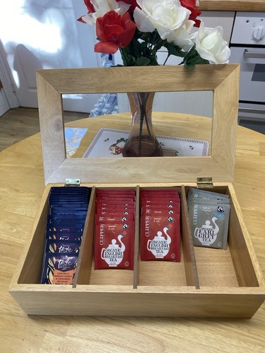 Wood tea box - tea,